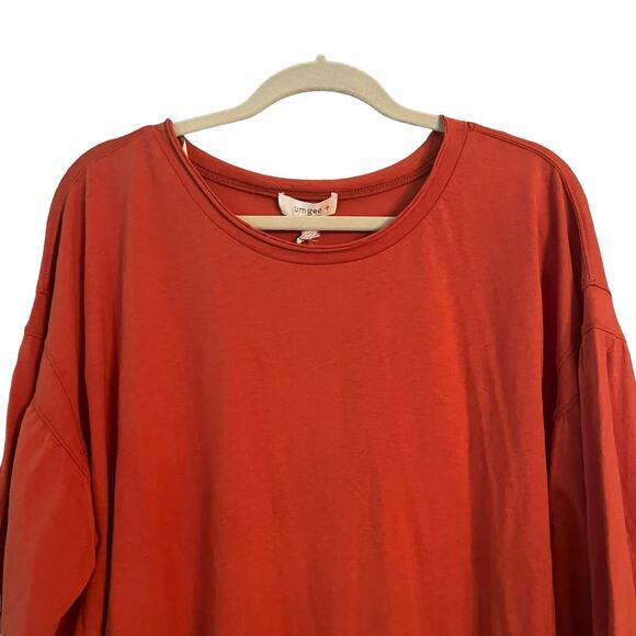 Umgee Claire Balloon Sleeve Tunic Top 3/4 Sleeve NEW WITH TAGS Boho - Picture 2 of 11